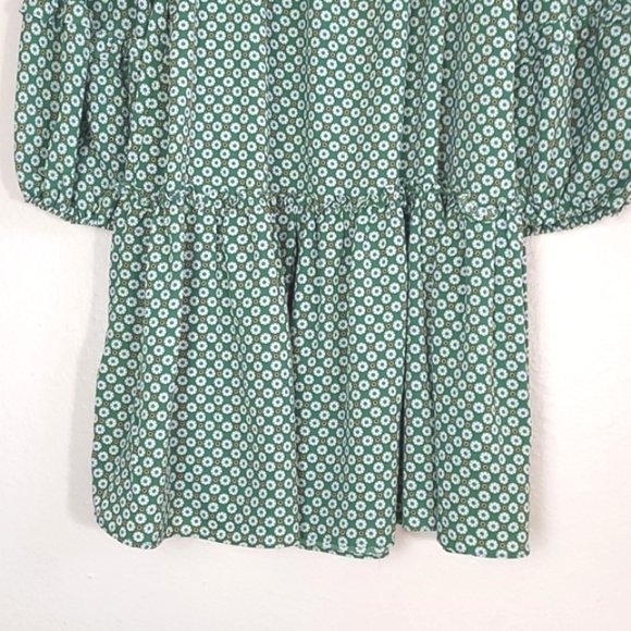 NEW Max Studio Dress Tunic Women Floral Boho Ruffle Long Balloon Sleeve XL - Picture 9 of 16